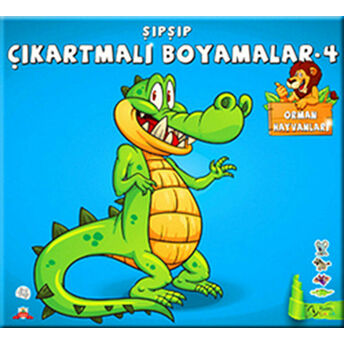 Şıpşıp Çıkartmalı Boyamalar 4 - Orman Hayvanları Yağmur Bülbül