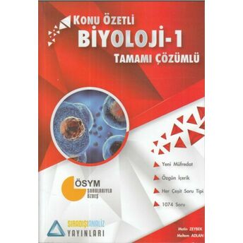 Sıradışı Analiz Konu Özetli Biyoloji 1 Tamamı Çözümlü Soru Bankası Metin Zeybek