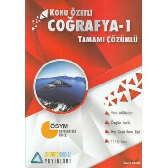 Sıradışı Analiz Konu Özetli Coğrafya 1 Tamamı Çözümlü Soru Bankası Bülent Demir