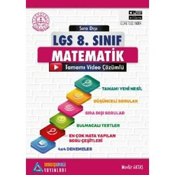 Sıradışı Analiz Lgs 8. Sınıf Matematik Video Çözümlü Soru Bankası (Yeni) Mevlüt Aktaş