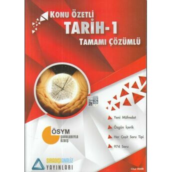 Sıradışı Analiz Tarih 1 Tamamı Çözümlü Konu Özetli Soru Bankası Cihat Demir