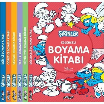 Şirinler Boyama Kitapları Seti (6 Kitap Takım)