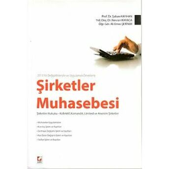 Şirketler Muhasebesi Ali Emre Çetiner, Şaban Kayıhan, Nevran Karaca