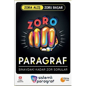 Sistemli Paragraf Yayınları Zoro Paragraf Soru Bankası Komisyon