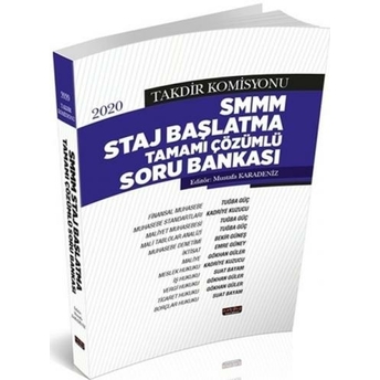 Smmm Staj Başlatma Tamamı Çözümlü Soru Bankası Mustafa Karadeniz