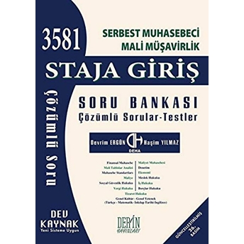 Smmm Staja Giriş Soru Bankası Çözümlü Sorular - Testler Devrim Ergün