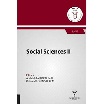 Social Sciences Iı (Aybak 2019 Eylül) Abdullah Balcıoğulları