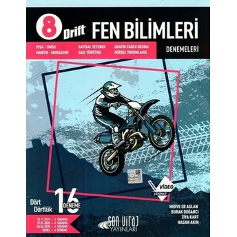 Son Viraj Yayınları 8. Sınıf Fen Bilimleri 16 Lı Deneme Drift Serisi Burak Doğancı