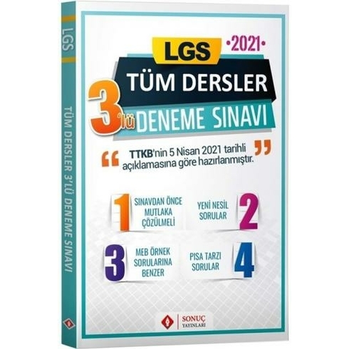 Sonuç 2021 Lgs Tüm Dersler 3 Lü Deneme