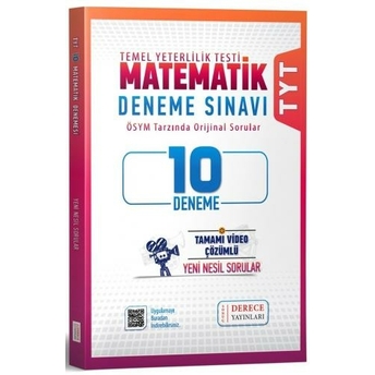 Sonuç Derece Yayınları Tyt Matematik 10 Lu Deneme Komisyon