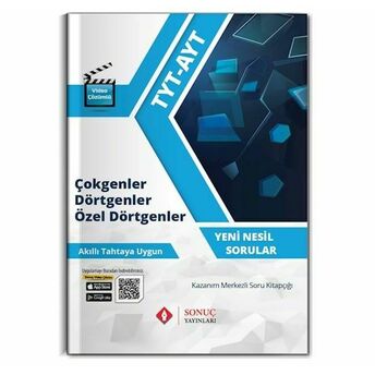 Sonuç Tyt-Ayt Çokgenler Dörtgenler Özel Dörtgenler Kazanım Merkezli Soru Kitapçığı (Yeni) Kolektif