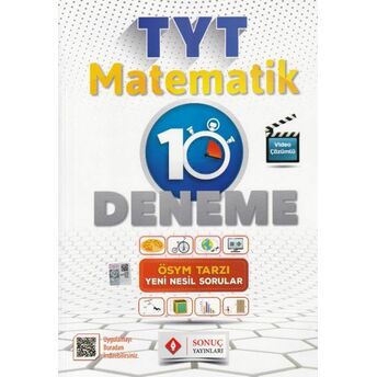 Sonuç Tyt Matematik Video Çözümlü 10 Deneme Karekodlu Kolektıf