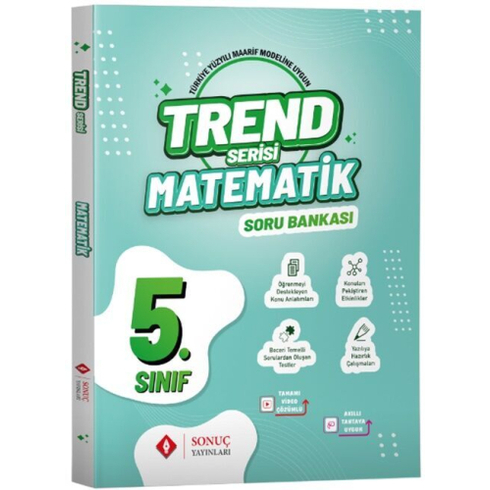 Sonuç Yayınları 5. Sınıf Matematik Trend Serisi Soru Bankası Komisyon