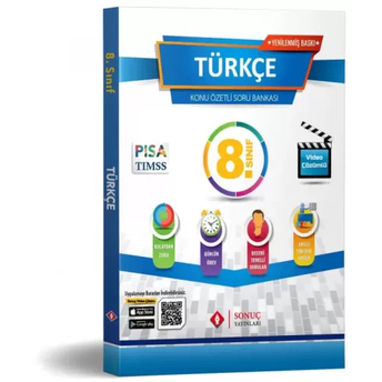 Sonuç Yayınları 8. Sınıf Türkçe Konu Özetli Soru Bankası Yenilenmiş Baskı Komisyon