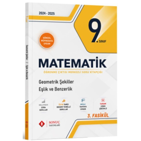 Sonuç Yayınları 9. Sınıf Matematik Geometrik Şekiller Eşlik Ve Benzerlik Soru Kitapçığı Komisyon