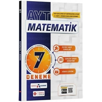 Sonuç Yayınları Ayt Matematik 7 Deneme Komisyon