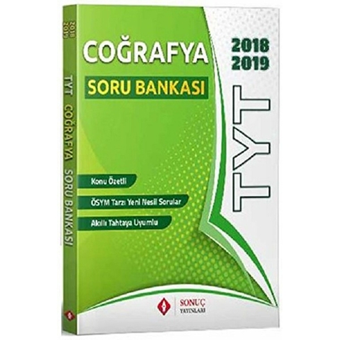 Sonuç Yayınları Tyt Coğrafya Soru Bankası