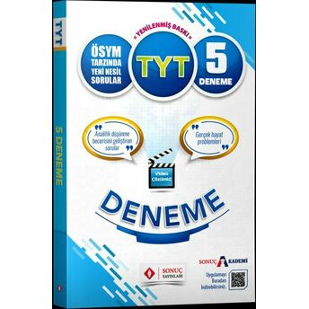 Sonuç Yayınları Tyt Genel 5 Li Deneme 2021-2022