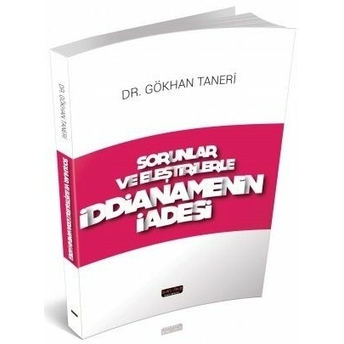 Sorular Ve Eleştirilerle Iddianamenin Iadesi Gökhan Taneri