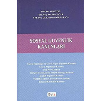 Sosyal Güvenlik Kanunları Ali Güzel