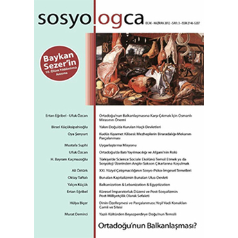 Sosyologca Dergisi Sayı: 3 Kolektif