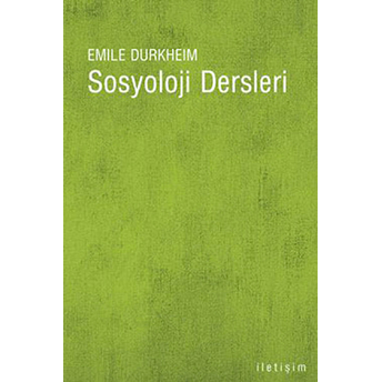 Sosyoloji Dersleri Emile Durkheim