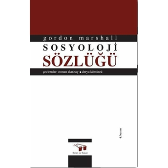 Sosyoloji Sözlüğü Gordon Marshall