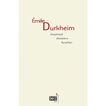 Sosyolojik Yöntemin Kuralları Emile Durkheim