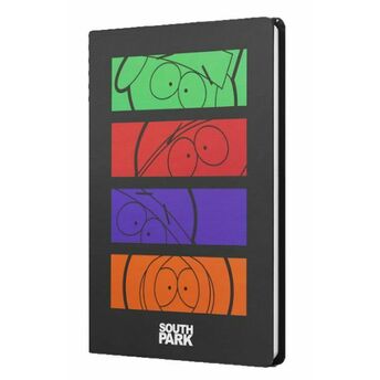 South Park Sert Kapak Butik Defter Siyah