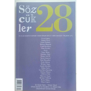 Sözcükler Dergisi Sayı: 28 Kasım - Aralık 2010 Kolektif