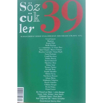 Sözcükler Dergisi Sayı: 39 Eylül - Ekim 2012 Kolektif