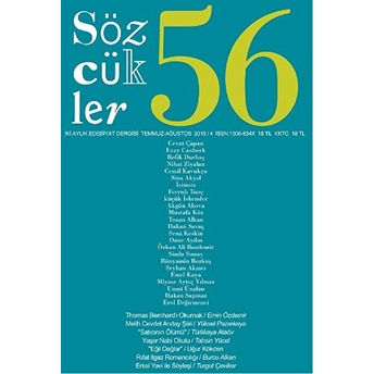 Sözcükler Dergisi Sayı: 56 / Temmuz-Ağustos 2015 Kolektif