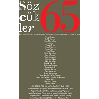 Sözcükler Dergisi Sayı : 65 Ocak - Şubat 2017 Kolektif