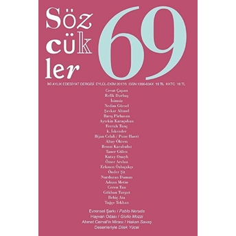 Sözcükler Dergisi Sayı : 69 Eylül - Ekim 2017 Kolektif