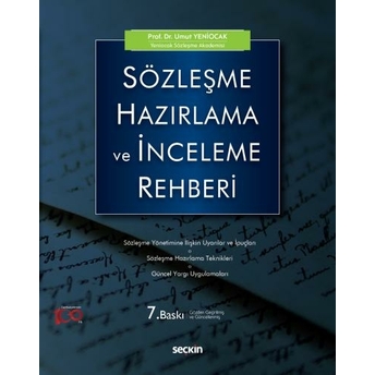 Sözleşme Hazırlama Ve Inceleme Rehberi Umut Yeniocak