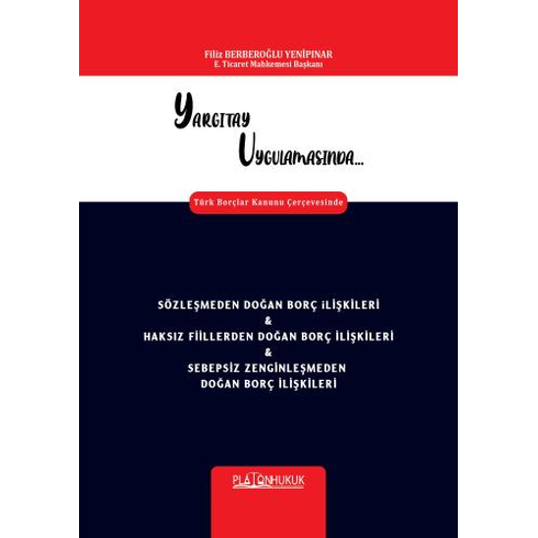 Sözleşmeden Doğan Borç Ilişkileri Ve Haksız Fiillerden Doğan Borç Ilişkileri Ve Sebepsiz Zenginleşmeden Doğan Borç Ilişkileri Filiz Berberoğlu Yenipınar