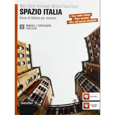 Spazio Italia Manuale 2 Eserciziario Con Dvd-Rom Maria Gloria Tommasini