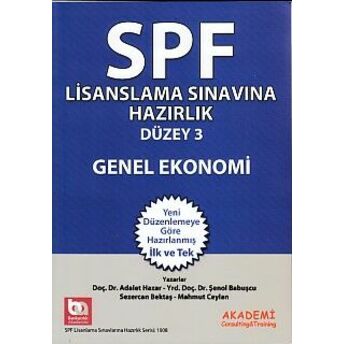 Spf Lisanslama Sınavlarına Hazırlık Düzey 3 Genel Ekonomi Adalet Hazar