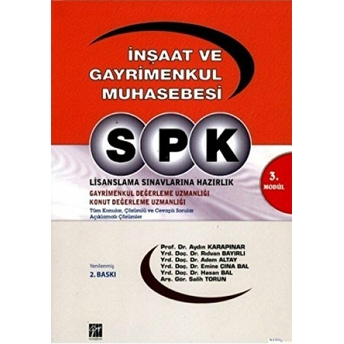 Spk 3. Modül - Inşaat Ve Gayrimenkul Muhasebesi Adem Altay