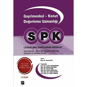 Spk Gayrimenkul - Konut Değerleme Uzmanlığı Adem Altay