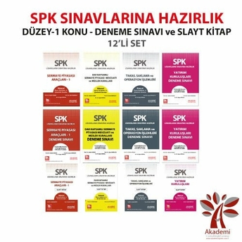 Spk Lisanslama Düzey-1 Konu - Soru - Slayt 12 Li Set Adalet Hazar