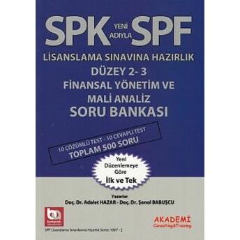 Spk-Spf Finansal Yönetim Ve Mali Analiz Soru Bankası Şenol Babuşcu