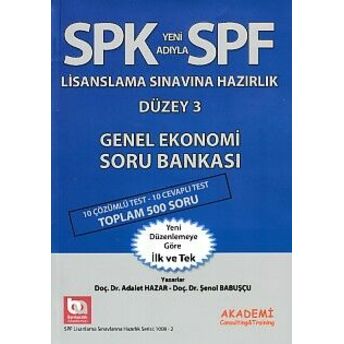 Spk-Spf Genel Ekonomi Soru Bankası Adalet Hazar