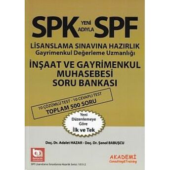 Spk-Spf Inşaat Ve Gayrimenkul Muhasebesi Soru Bankası Şenol Babuşcu