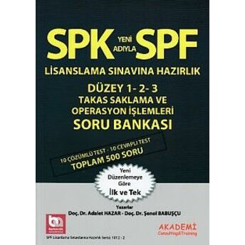 Spk-Spf Takas Saklama Operasyon Işlemleri Soru Bankası Şenol Babuşcu