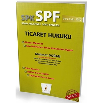 Spk-Spf Ticaret Hukuku Konu Anlatımlı Soru Bankası Mehmet Doğan