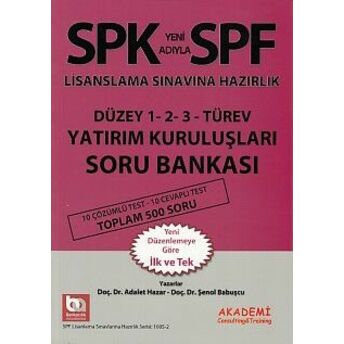 Spk-Spf Türev Yatırım Kuruluşları Soru Bankası Şenol Babuşcu