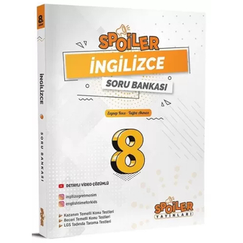 Spoiler Yayınları 8. Sınıf Lgs Ingilizce Soru Bankası Komisyon