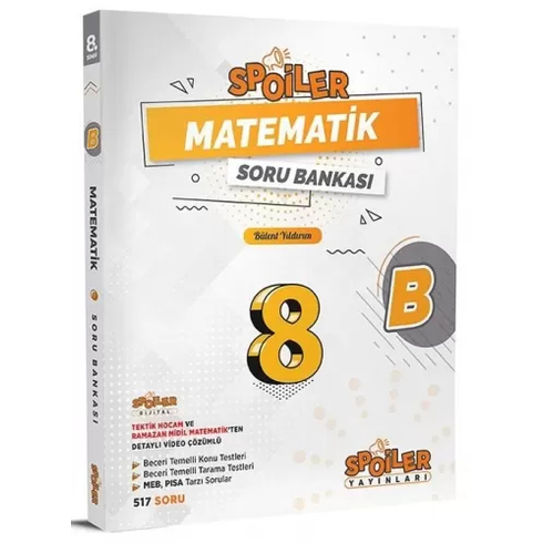 Spoiler Yayınları 8. Sınıf Matematik Soru Bankası (B)