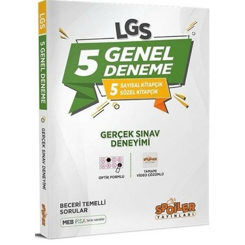 Spoiler Yayınları Lgs Genel 5'Li Deneme